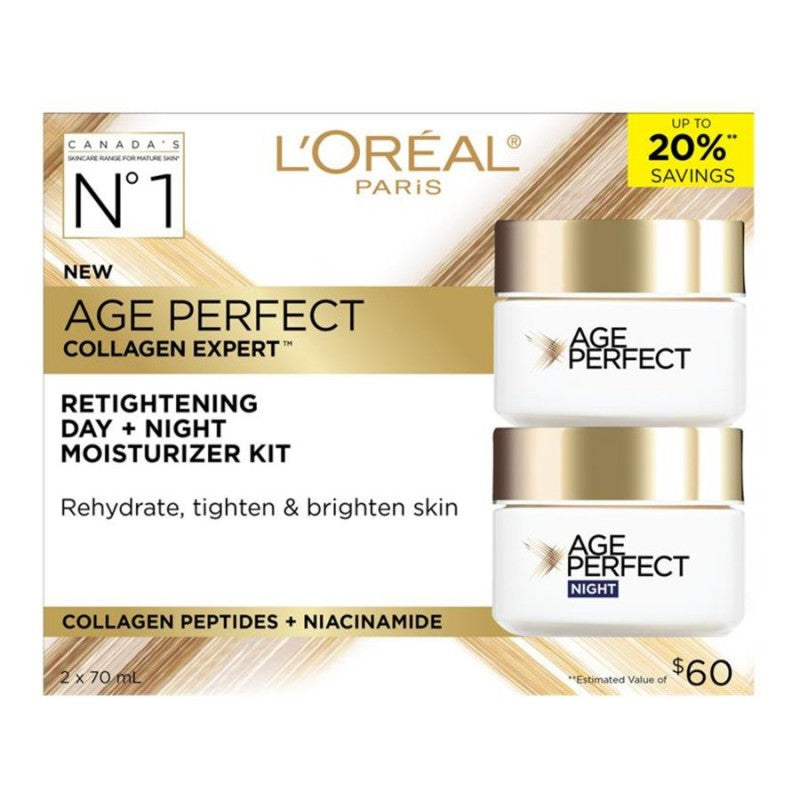L'Oreal Paris Age Perfect Collagen Expert Retightening Day + Night Moisturizer Kit