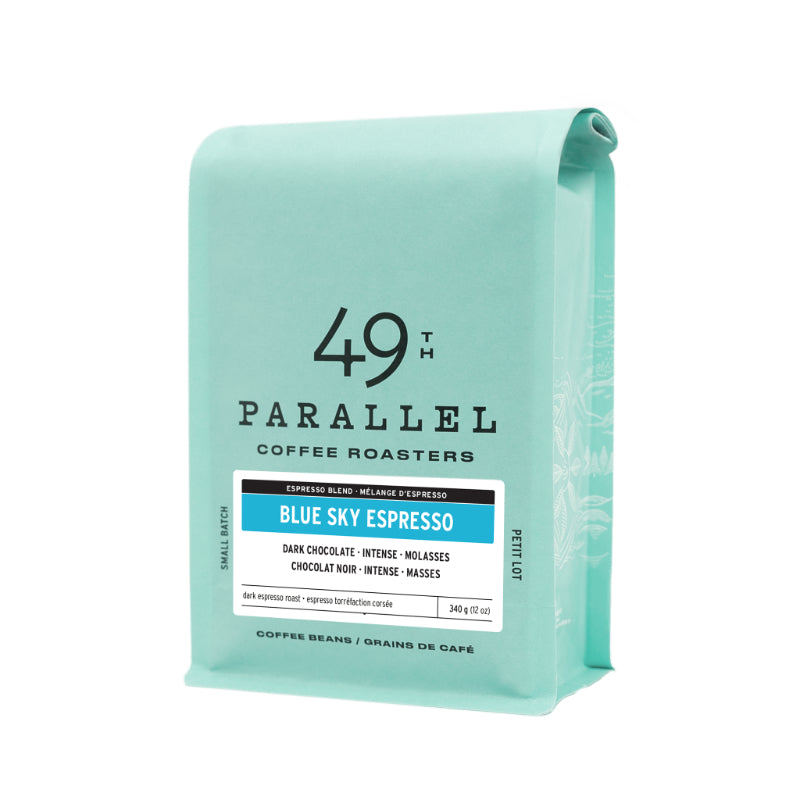 49th Parallel Coffee Roasters Coffee Beans - Blue Sky Espresso - 340g