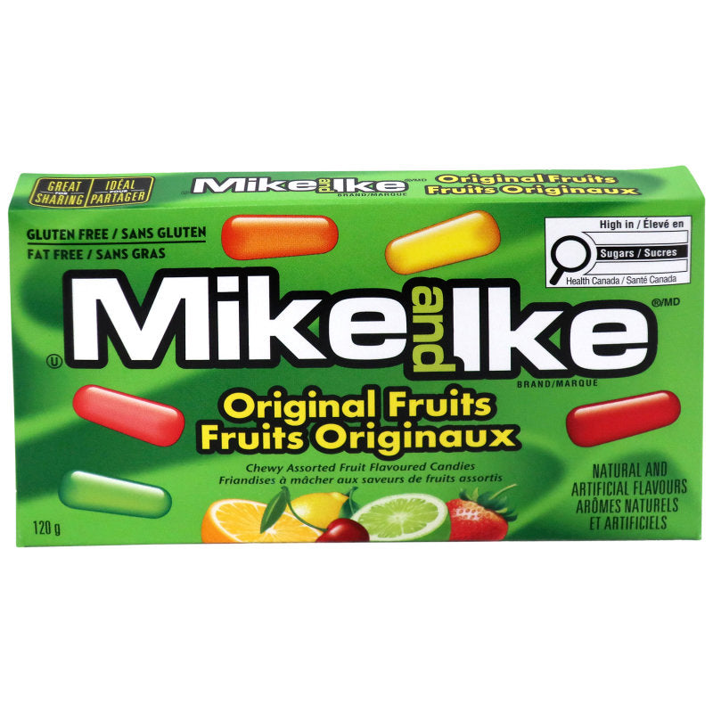 Mike and Ike Original Fruits Flavoured Chewy Candy - 120g
