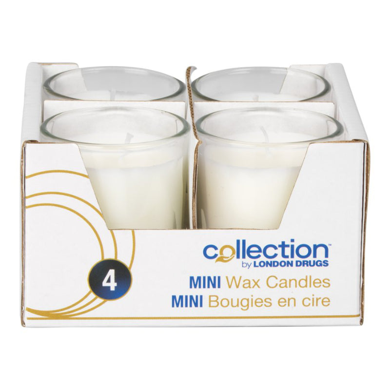 Collection by London Drugs Mini Candle Glass - 4 pack