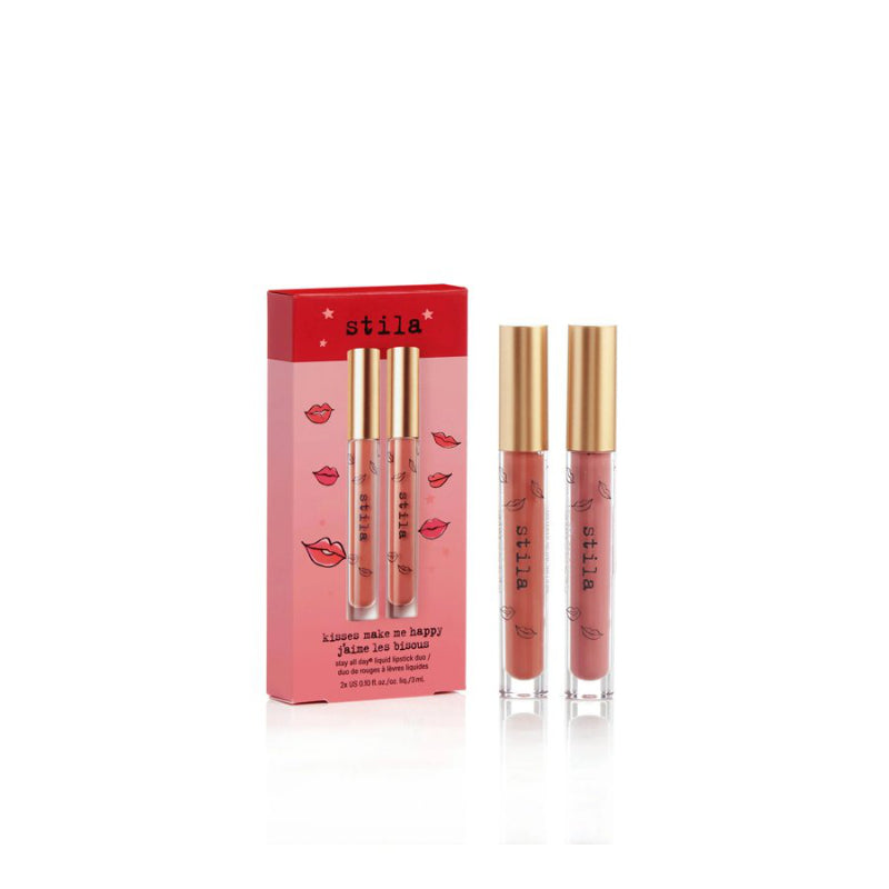 Stila Stay All Day Kisses Make Me Happy Liquid Lipstick Duo - 2 pieces