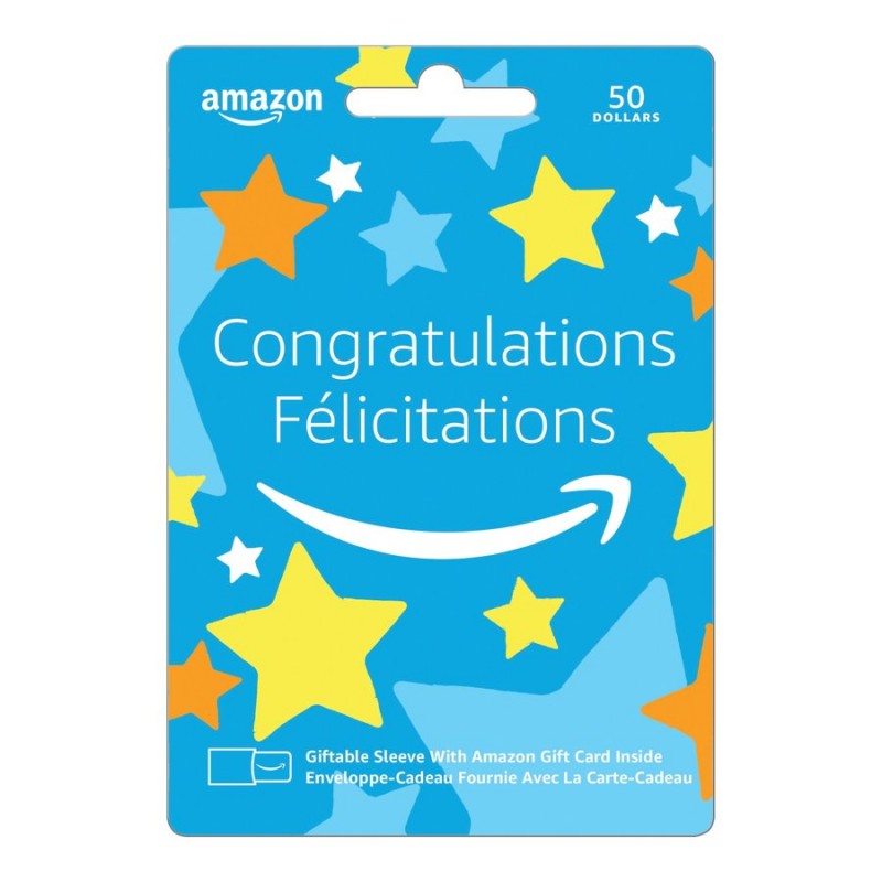 Amazon Congratulations Gift Card - $50