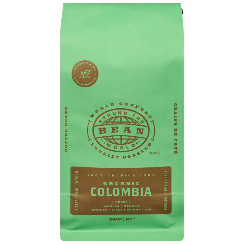Bean Around The World Organic Coffees - Colombia - 340g