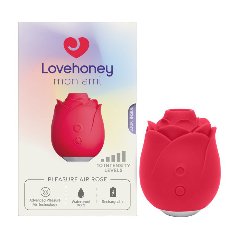 Lovehoney Mon Ami Pleasure Air Rose Personal Vibrating Massager