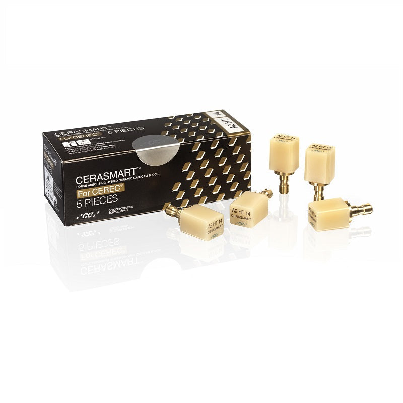CERASMART® Force Absorbing Nano Ceramic CAD/CAM Blocks, 5/Pkg