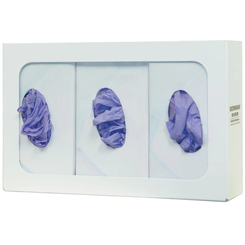 Glove Box Dispenser Triple, Steel