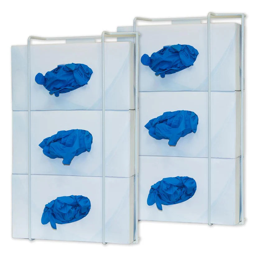 Glove Box Dispenser, Triple, Coated Wire