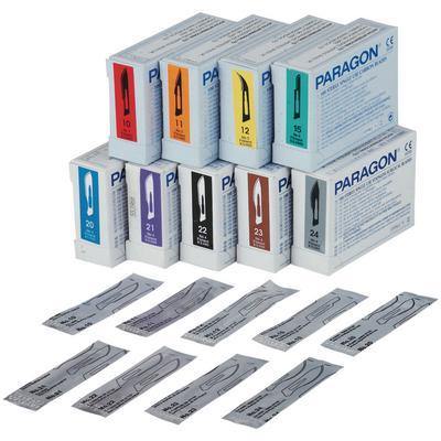 Paragon® Disposable Sterile Stainless Steel Scalpel Blades – 100/Pkg