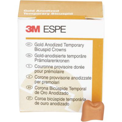 Gold Anodized Crown Refill – Second Bicuspid, Lower Right, 5/Pkg