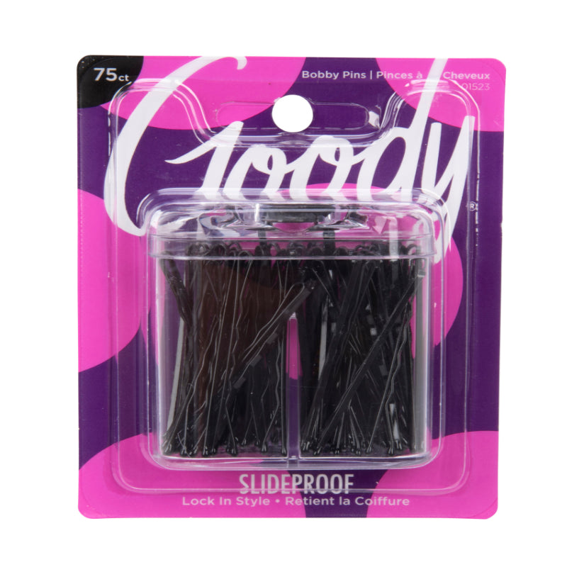 Goody Bobby Pins - Black -75 pcs