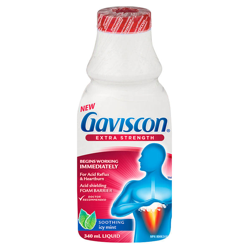 Gaviscon Extra Strength Liquid - Soothing Icy Mint - 340ml