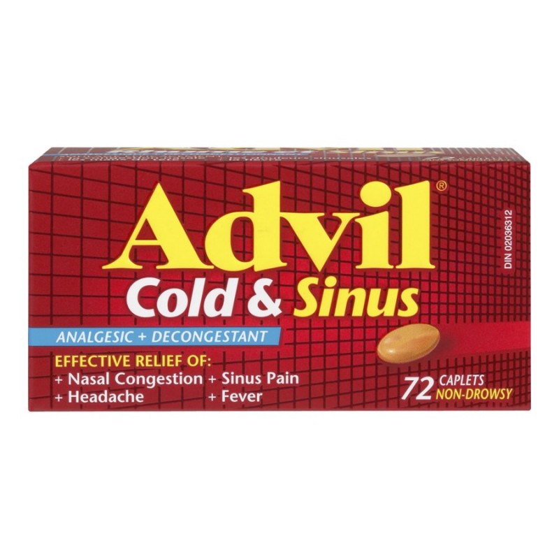 Advil Cold and Sinus Caplets - 72's