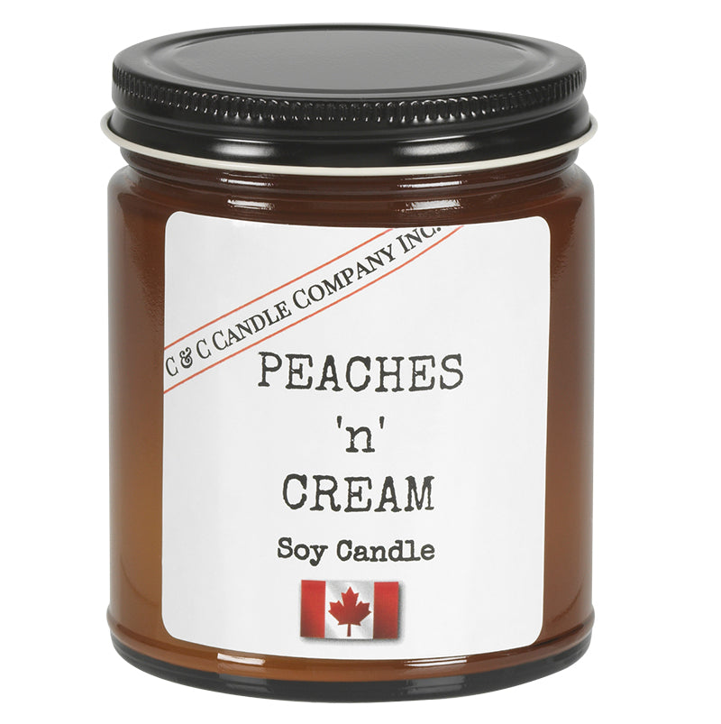 C&C Soy Jar Candle - Peaches 'N Cream - 9oz