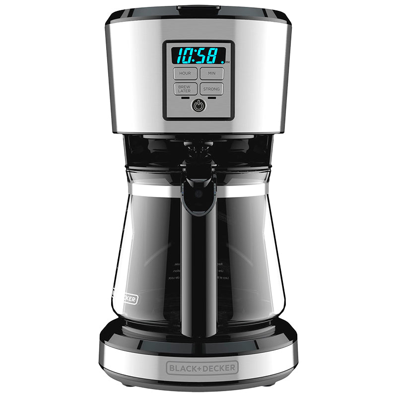 Black & Decker Programmable 12 Cup Coffee Maker - Black/Stainless - CM1231SC