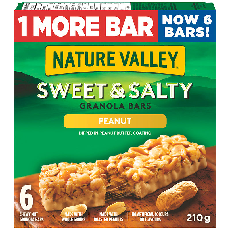 Nature Valley Sweet & Salty Granola Bars - Peanut - 210g