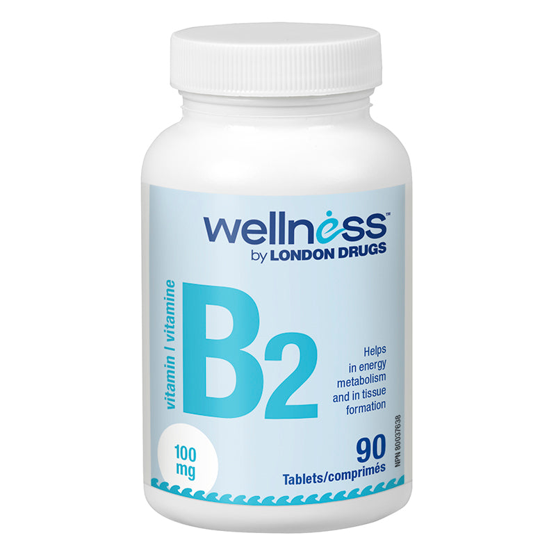 Wellness by London Drugs Vitamin B2 - 100mg - 90s