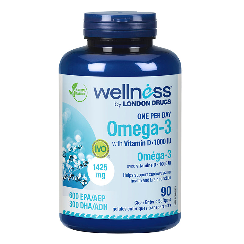 Wellness by London Drugs Omega-3 with Vitamin D - 90s