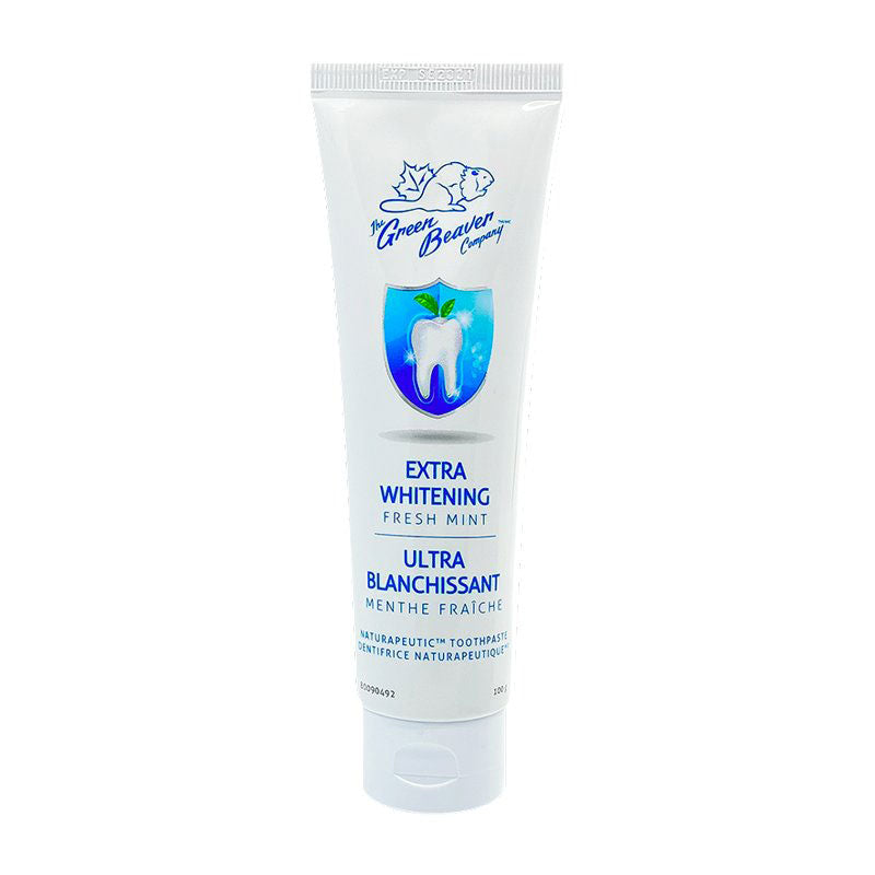 The Green Beaver Company Naturapeutic Toothpaste Extra Whitening Fresh Mint - 100g