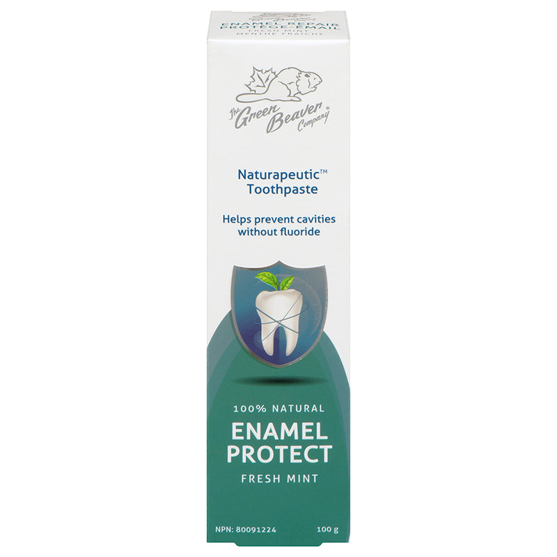 The Green Beaver Company Naturapeutic Toothpaste Enamel Protect - Fresh Mint - 100g