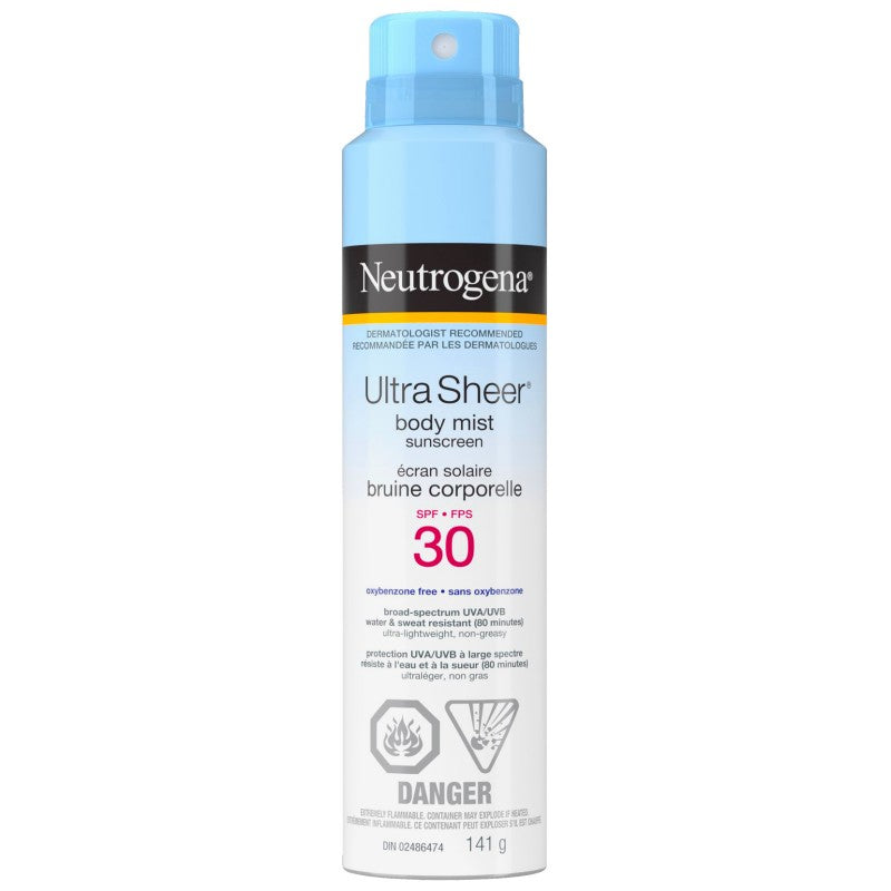 Neutrogena Ultra Sheer Body Mist Sunscreen - 141g/SPF 30
