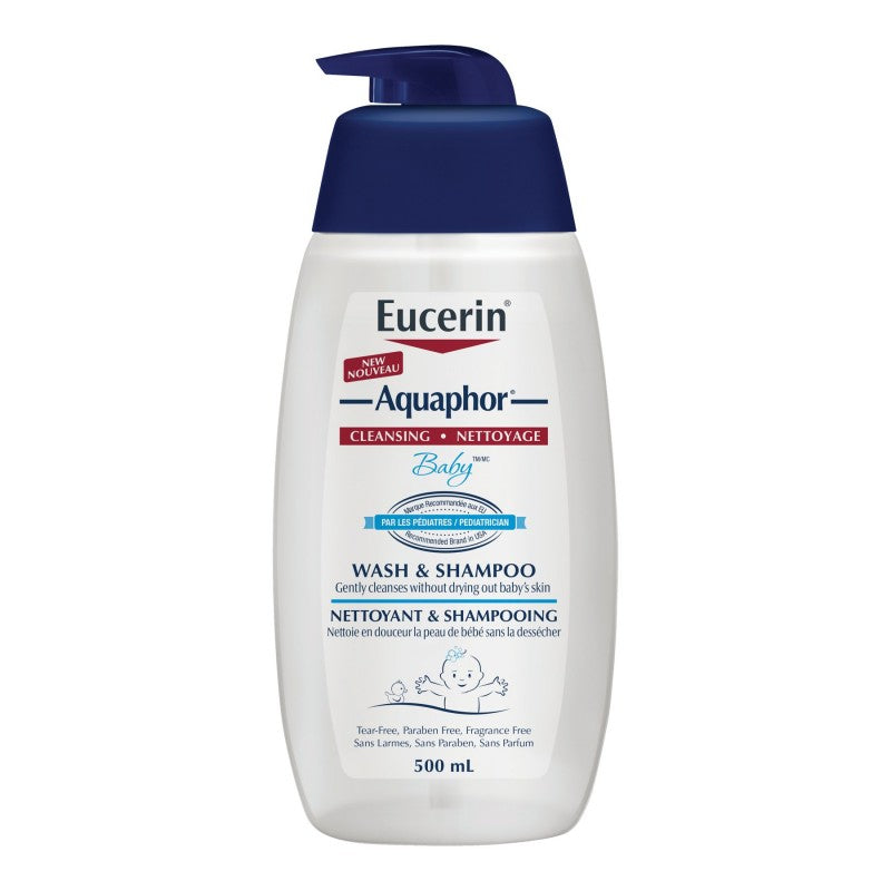Eucerin Aquaphor Baby Body Wash and Shampoo - 500ml