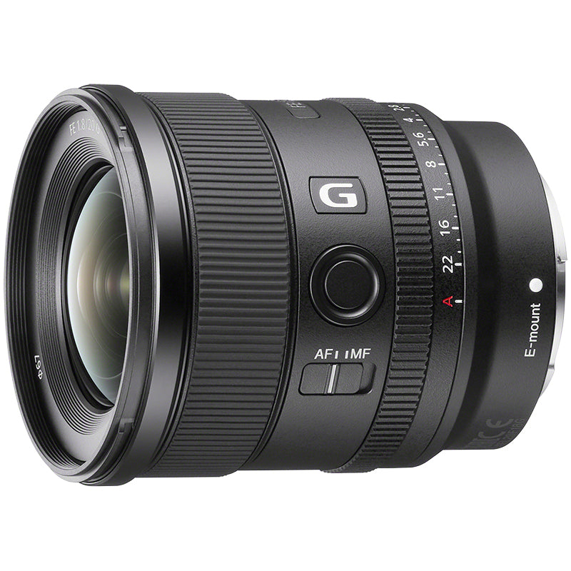 Sony FE 20mm F1.8 G Lens - Black - SEL20F18G