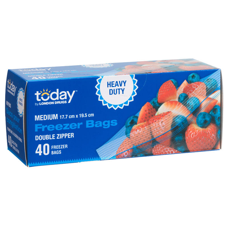 Today by London Drugs BPA Free Freezer Bag - 40s
