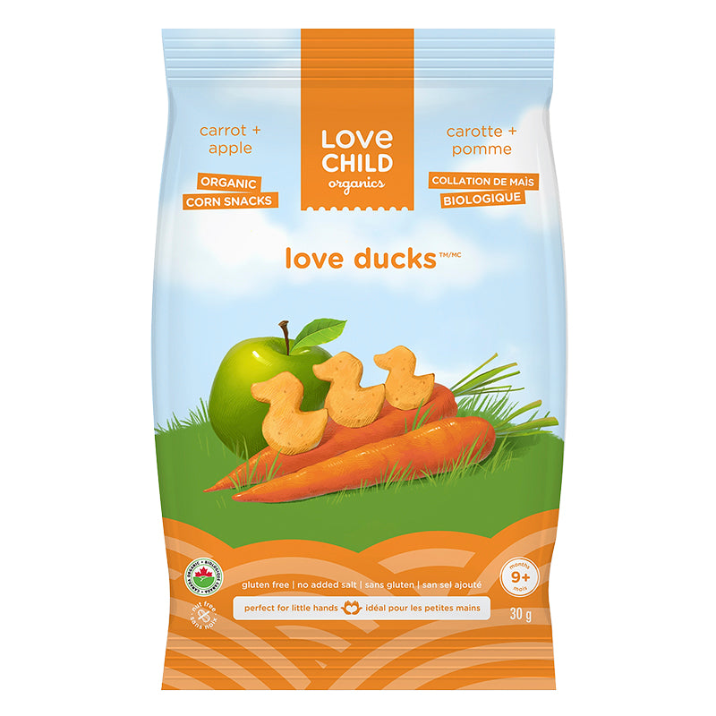 Love Child Organics Love Ducks Corn Snacks - 30g