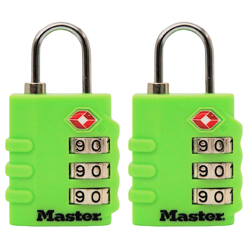 Master Lock Set Your Own Combination Luggage Lock - 2 pack - Assorted - 4684T