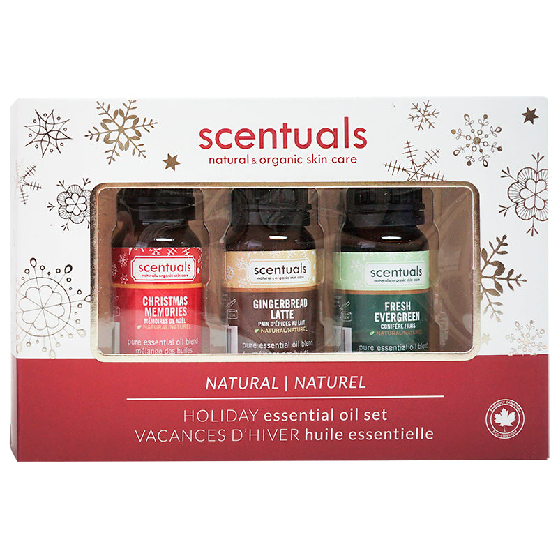 Scentuals Holiday Essential Oil Set - 3 piece