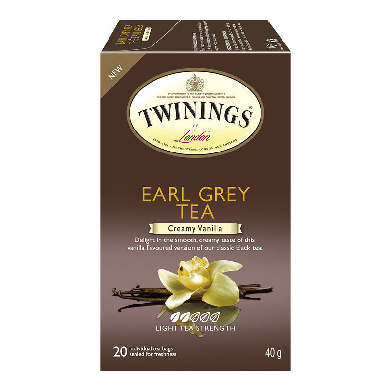 Twinings Earl Grey Tea - Creamy Vanilla - 20's
