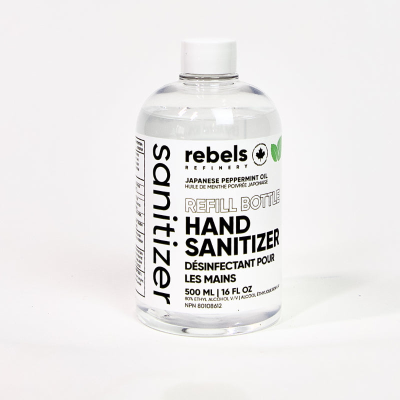 Rebels Refinery Refill Bottle Hand Sanitizer - Japanese Mint - 500ml
