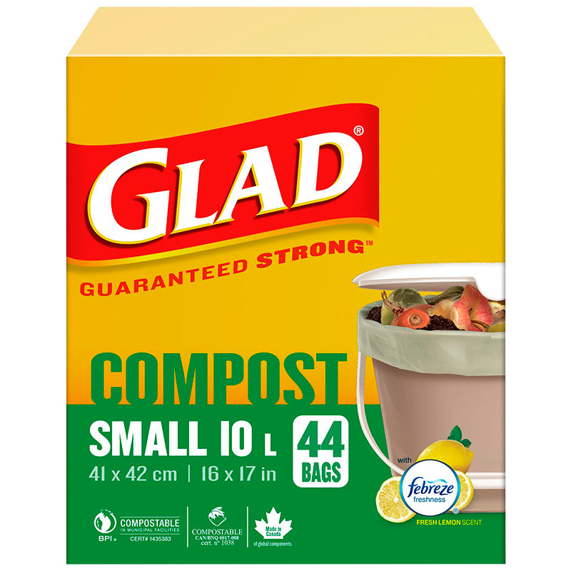 Glad Compostable Bags - Small - 44s/10L