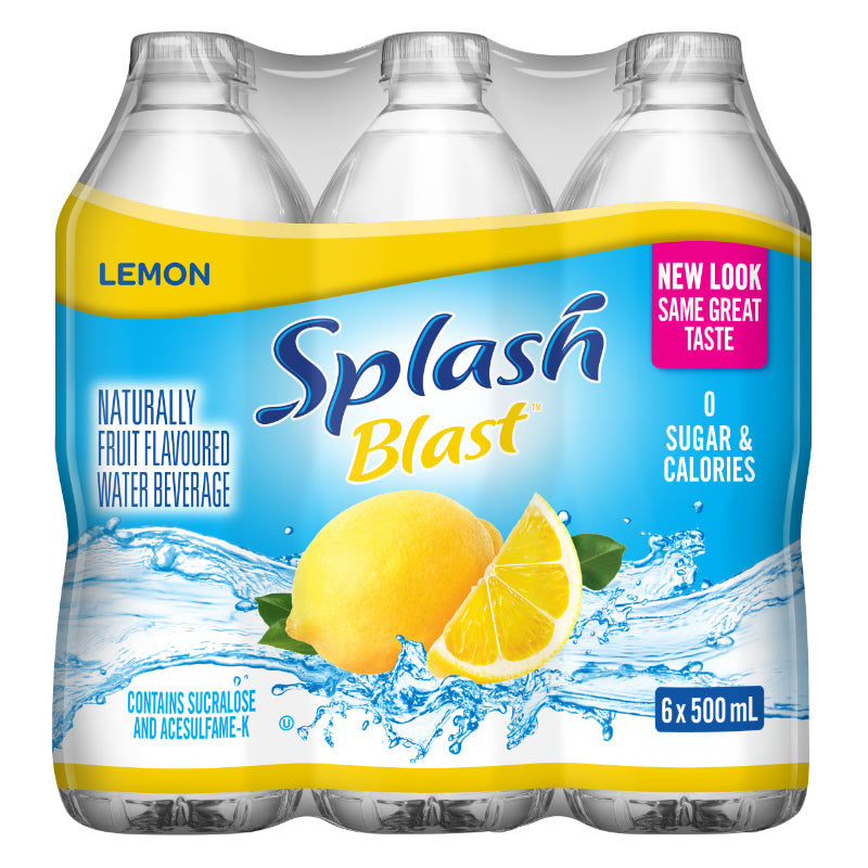 Splash Blast Zero Sugar &amp; Calorie Naturally Fruit Flavoured Water Beverage