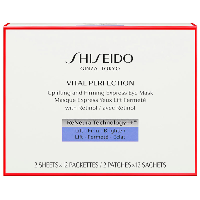 Shiseido Vital Perfection Uplifting and Firming Express Eye Mask - 12 pairs