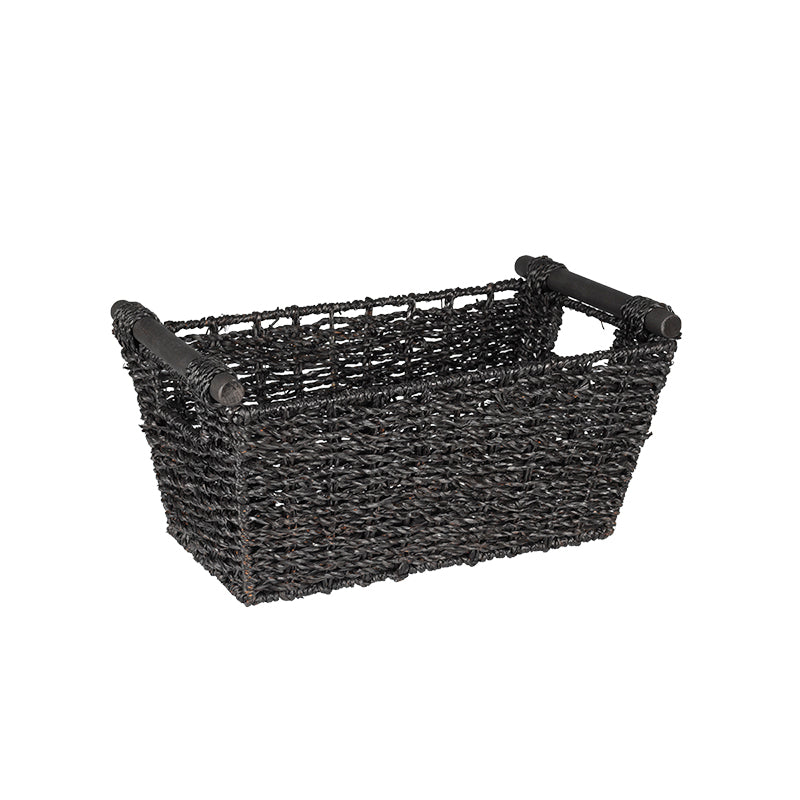 Collection by London Drugs Seagrass Basket with Wood Handles