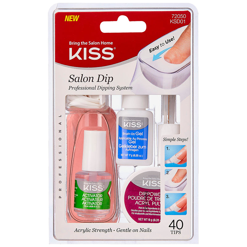 Kiss Salon Dip Professional Dipping System - French - 40 tips