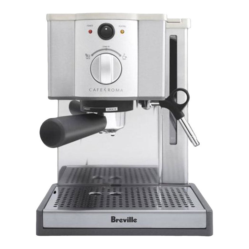 Breville Cafe Roma Espresso Machine with Milk Frother - Brushed Stainless Steel - BREESP8XL
