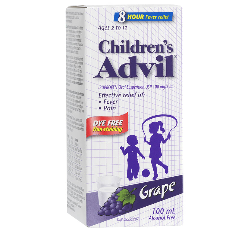 Advil Children's Suspension Dye-Free - Grape - 100ml