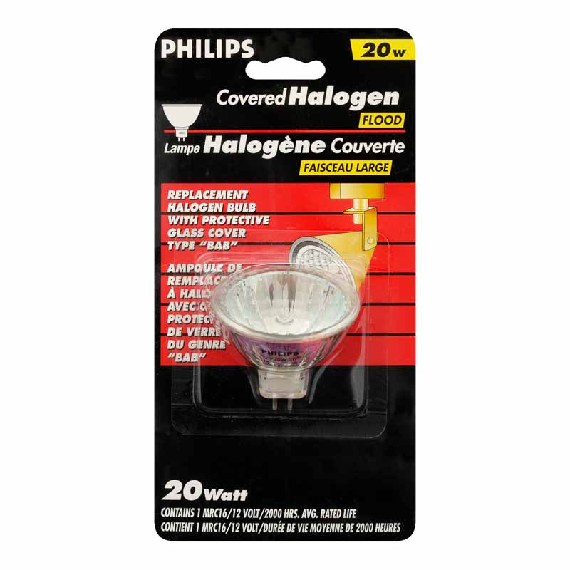 Philips 20W MR16 Covered Flood Light Bulb -162479
