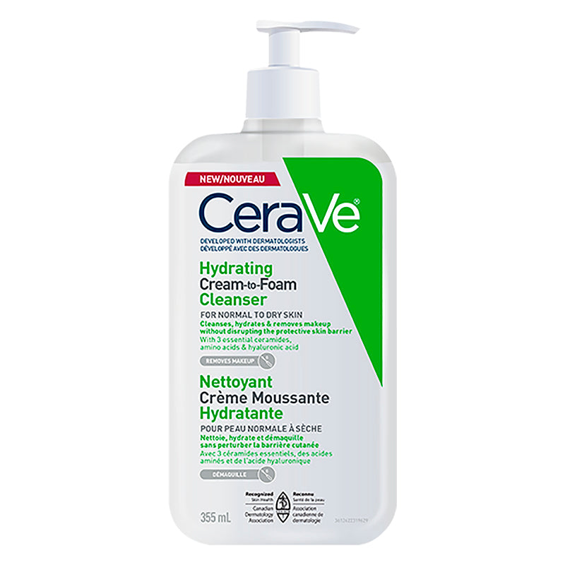 CeraVe Hydrating Cream to Foam Cleanser - Normal to Dry -355ml