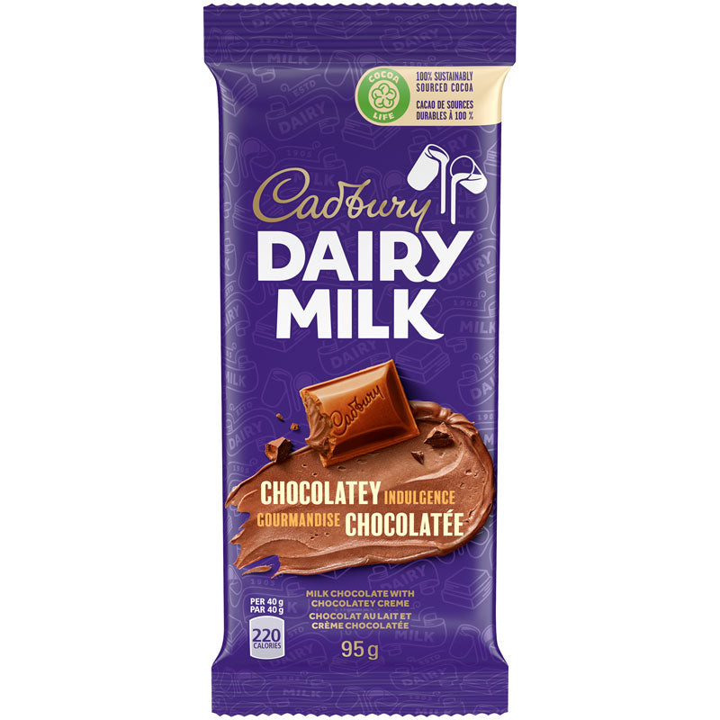 Cadbury Dairy Milk Chocolatey Indulgence Chocolate Bar - 95g