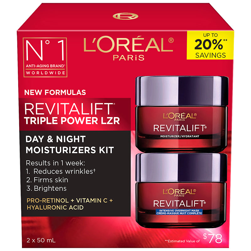 L'Oreal Paris Revitalift Triple Power LZR Moisturizers Set - 2 piece