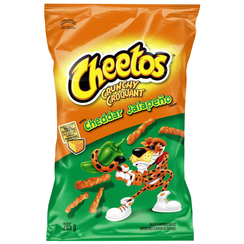 Cheetos Cheese Flavoured Snacks - Crunchy Cheddar Jalapeno - 285g
