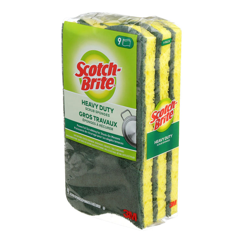 Scotch-Brite Heavy Duty Scrub Sponges - 9's