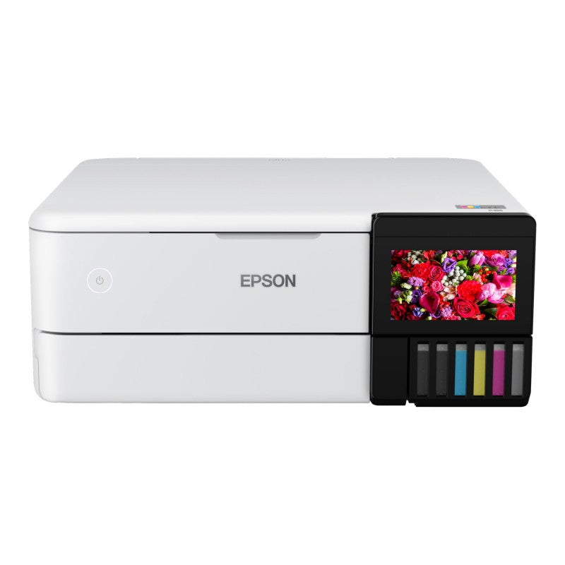 Epson EcoTank Photo All-in-One Supertank Printer - White - ET-8500