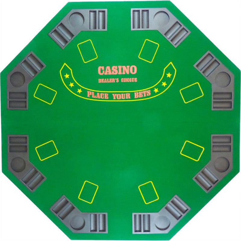 MG Series Foldable 8-Player Texas Poker Card Tabletop - Assorted - 48 Inch