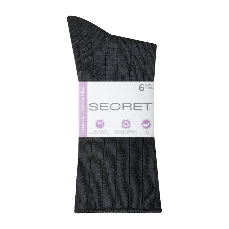 Secret Non Elastic Crew Sock