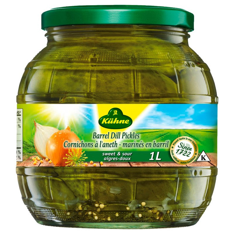 Kuhne Dill Pickles Sweet &amp; Sour - 1L
