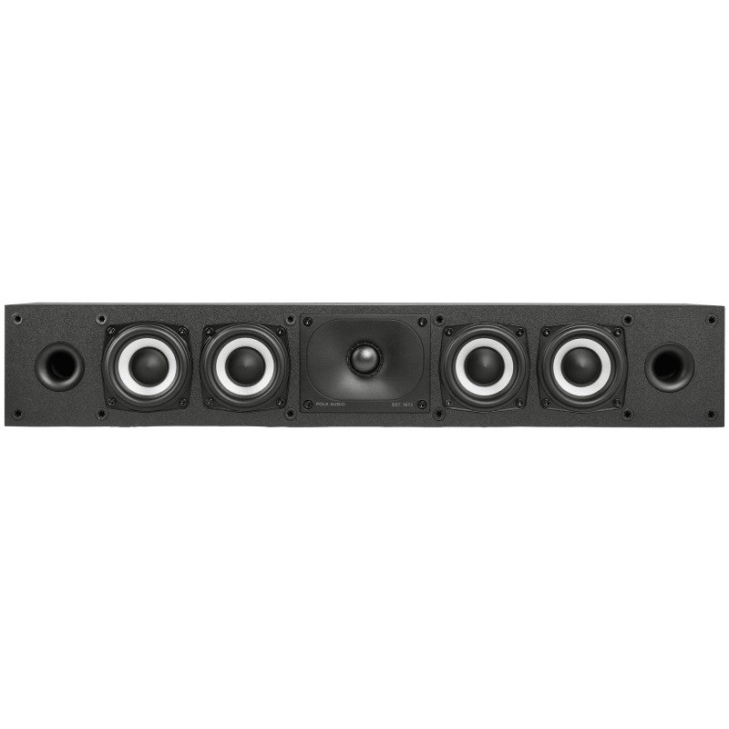 Polk High-Resolution Centre Channel Speaker - Black - Monitor XT35